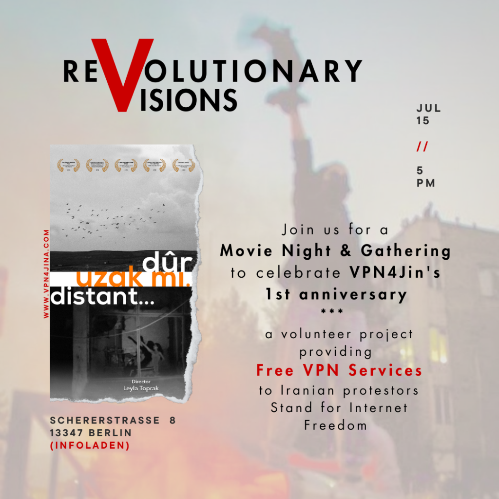 Saturday, 15/07/2023 Revolutionary Visions – Movie Night & Gathering