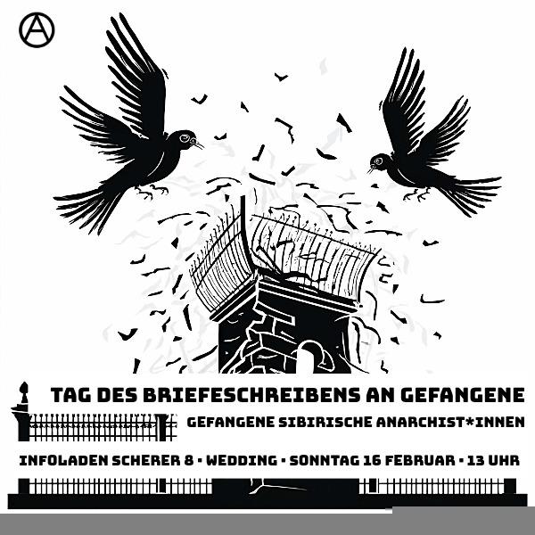 tag des briefeschreibens an gefangene anarchisten und anarchistinnen, 16.02.2025