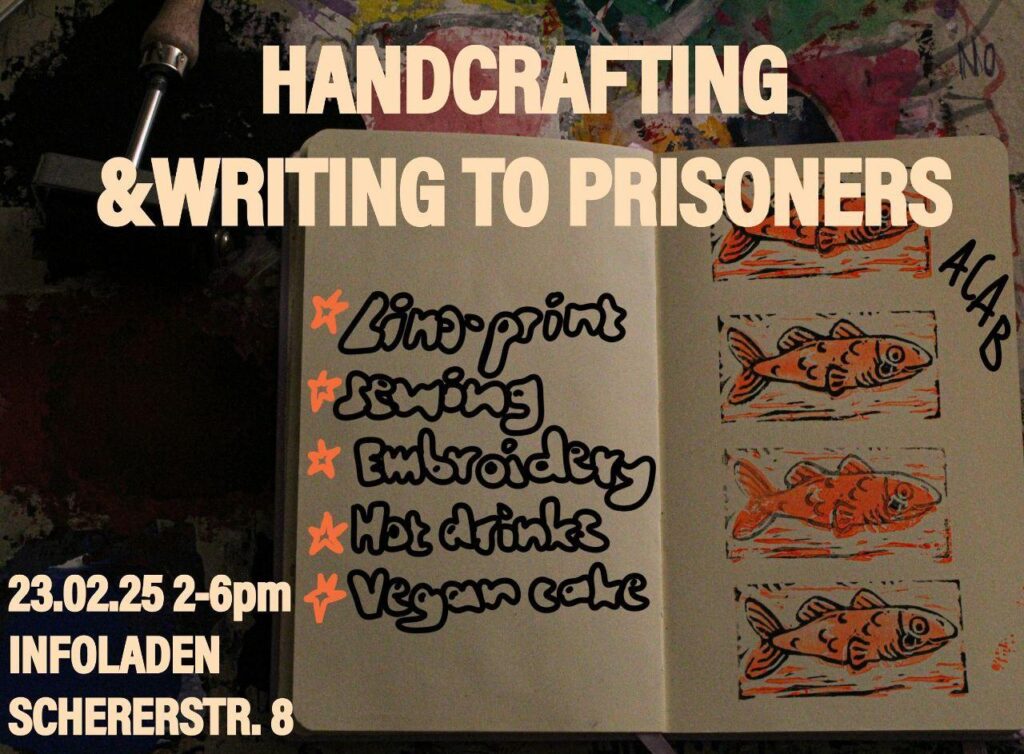 23.02: Handcrafting and Writing to Prisoners