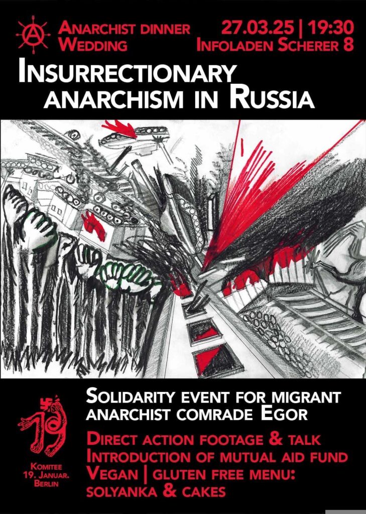 27.03: Anarchist Dinner Wedding – Insurrectionarism in Russia