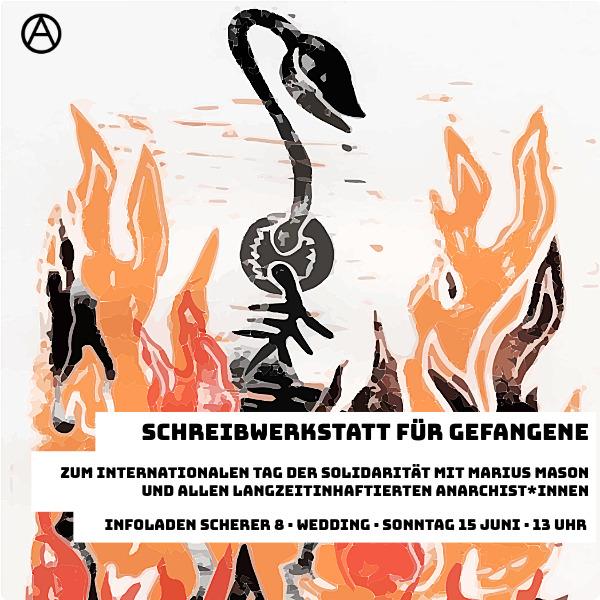 Infoladen Scherer 8, International Day of Solidarity with Marius Mason & All Long-Term Anarchist Prisoners
