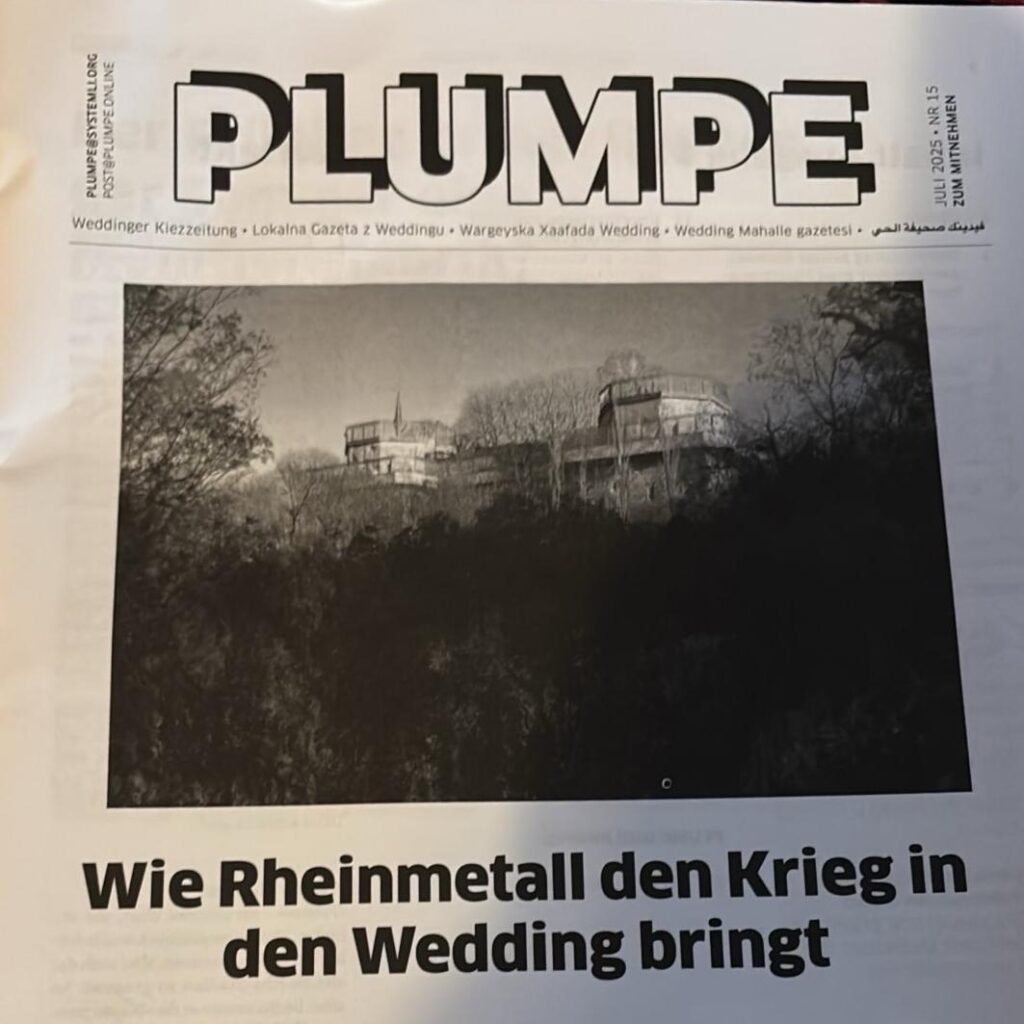 31.07: Anarchist Dinners Wedding: Wars are coming to Wedding