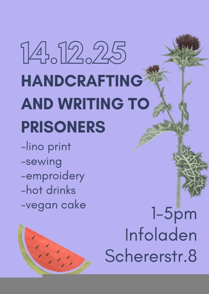 14.12: Handcrafting & writing to prisoners