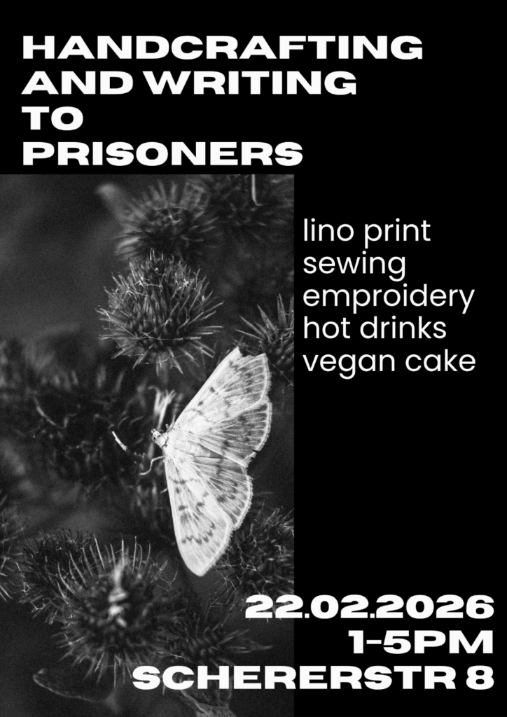 22.02: Handcrafting & Writing to prisoners