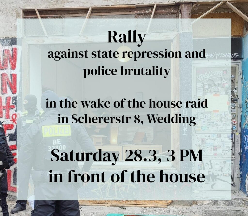 28.03: Rally against repression