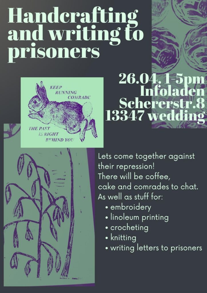 26.04: Handcrafting & Writing to Prisoners